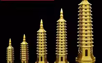 纯铜文昌塔13层9层铜制文曲星塔十三层九层道长开光